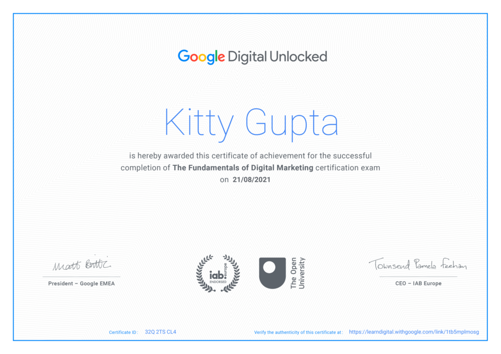 Fundamentals of Digital marketing Kitty Gupta